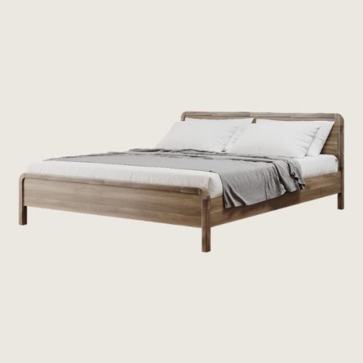 Giường Ngủ Gỗ Tràm MOHO DALUMD 301 Ver 2 Màu Nâu Hạnh Nhân